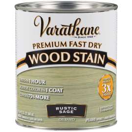 VARATHANE 297426 Wood Stain, Rustic Sage, Liquid, 1 qt, Can