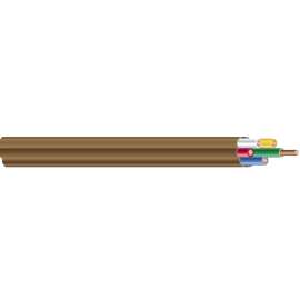 Southwire SIMpull 64169623 Thermostat Wire, 18 AWG Wire, 5 -Conductor, 25 ft L, PVC Sheath, Brown Sheath