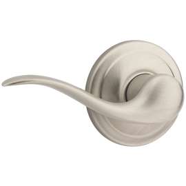 Weiser Toluca Series 9GLA1010-050 Passage Lever, 4-7/32 in L Lever, Satin Nickel
