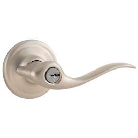 Weiser Toluca Series 9GLA5350-071 Entry Lever, 4-7/32 in L Lever, Satin Nickel