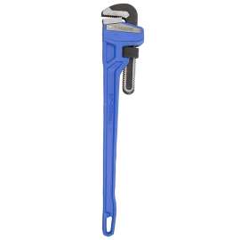 Vulcan JL40124 Pipe Wrench, 63 mm Jaw, 24 in L, Serrated Jaw, Die-Cast Carbon Steel, Powder-Coated, Heavy-Duty Handle