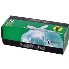 MAXIMUM 52430 Garbage Bag, Plastic/Virgin Hexene