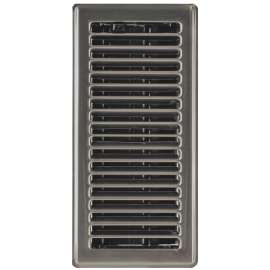 Imperial RG1995 Floor Register, 10 in L, 4 in W, Steel, Pewter