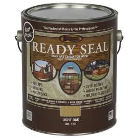 Ready Seal 105 Stain and Sealer, Light Oak, 1 gal, Can