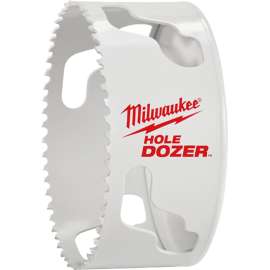 Milwaukee Hole Dozer 49-56-0223 Hole Saw, 4-1/4 in Dia, 1-5/8 in D Cutting, 5/8-18 Arbor, 6 TPI