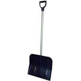 RUGG 27P-BG Snow Shovel, Polyethylene Blade, Steel Handle
