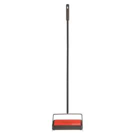 BISSELL Refresh 2483 Carpet and Floor Manual Sweeper, 9-1/2 in W Cleaning Path, Orange