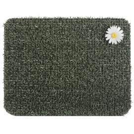 GrassWorx Clean Machine 10372018 Door Mat, Daisy Surface Pattern, 24 in L, 18 in W, Forest Green