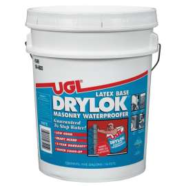 UGL 27515 Masonry Waterproofer, White, Liquid, 5 gal Pail