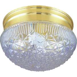 Boston Harbor F14BB01-80033L Two Light Round Ceiling Fixture, 120 V, 60 W, 2-Lamp, A19 or CFL Lamp