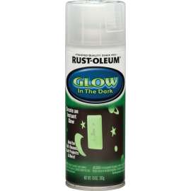 RUST-OLEUM 267026 Glow-in-the-Dark Spray Paint, Glow in the Dark, 10 oz, Aerosol Can