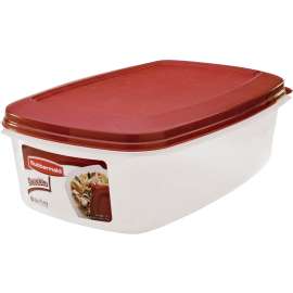 Rubbermaid 1777164 Food Storage Container, 2.4 gal Capacity, Rectangular, Plastic, Clear