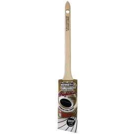 BENNETT RT ANG 38 Paint Brush, 1-1/2 in W, Polyester Bristle, Rat Tail Handle