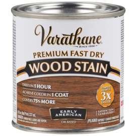 VARATHANE 262024 Wood Stain, Early American, Liquid, 0.5 pt, Can