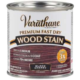 VARATHANE 262028 Wood Stain, Black Cherry, Liquid, 0.5 pt, Can