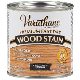 VARATHANE 262032 Wood Stain, Traditional Pecan, Liquid, 0.5 pt, Can