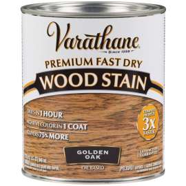 VARATHANE 262003 Wood Stain, Golden Oak, Liquid, 1 qt, Can