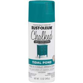 RUST-OLEUM 302597 Ultra Matte Spray Paint, Ultra Matte, Tidal Pond, 12 oz, Aerosol Can