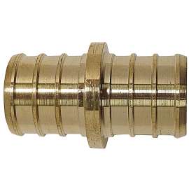 Apollo Valves ApolloPEX Series APXC3410PK Coupling, 3/4 in, Barb, Brass, 200 psi Pressure