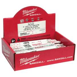 Milwaukee 48-01-7784 Reciprocating Saw Blade, 1 in W, 6 in L, 18 TPI, Bi-Metal Cutting Edge