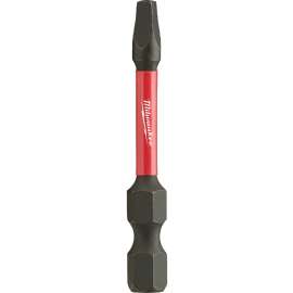 Milwaukee SHOCKWAVE 48-32-4772 Power Bit, #2 Drive, Square Recess Drive, 1/4 in Shank, Hex Shank, 2 in L