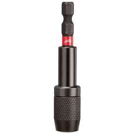 Milwaukee SHOCKWAVE 48-32-4531 Bit Holder, 1/4 in Drive, Hex Drive, 1/4 in Shank, Hex Shank, Steel