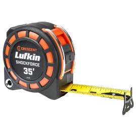 Crescent Lufkin L1135 Tape Measure, 35 ft L Blade, 1-3/16 in W Blade, Nylon Blade, ABS Case