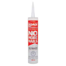 LePage 1654398 No More Nails Ultimate Clear Adhesive, Clear, 266 mL