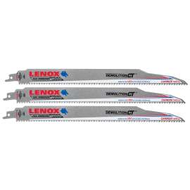 Lenox 2058827 Reciprocating Saw Blade, 1 in W, 12 in L, 6 TPI, Carbide Cutting Edge