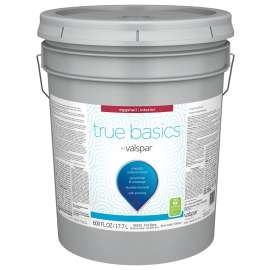 Valspar True Basics 080.0024522.008 Interior Paint, Eggshell, Tint Base, 5 gal