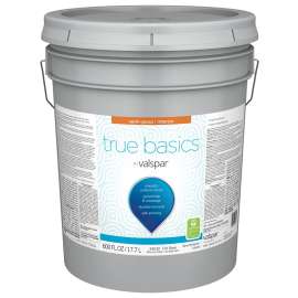Valspar True Basics 080.0024532.008 Interior Paint, Semi-Gloss, Tint Base, 5 gal