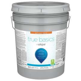 Valspar True Basics 080.0024533.008 Interior Paint, Semi-Gloss, Clear Base, 5 gal