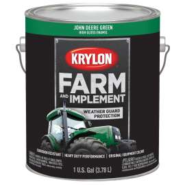 Krylon K01966000 Farm and Implement Paint, High-Gloss, John Deere Green, 1 gal