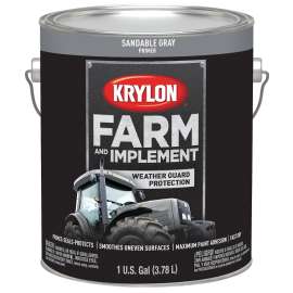 Krylon K01981000 Farm and Implement Primer, Sandable Gray Primer, 1 gal