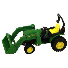 John Deere Toys Collect N Play Series 46584 Toy Tractor with Loader, 3 years and Up, Metal/Plastic, Green