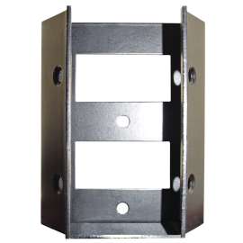 Nuvo Iron SDRC Rail Connector, Galvanized Steel, Black, Powder-Coated