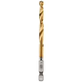 Milwaukee 48-89-4612 Impact Drill Bit, 15/64 in Dia, 4.13 in OAL, Twist Flute, 1/4 in Dia Shank, Hex Shank