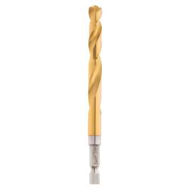 Milwaukee 48-89-4620 Impact Drill Bit, 23/64 in Dia, 4.61 in OAL, Twist Flute, 1/4 in Dia Shank, Hex Shank