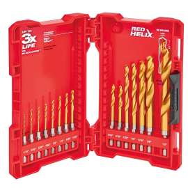 Milwaukee SHOCKWAVE Impact Duty 48-89-4630 Drill Bit Set, 15-Piece, Steel, Titanium