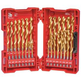 Milwaukee SHOCKWAVE Impact Duty 48-89-4632 Drill Bit Set, 29-Piece, Steel, Titanium