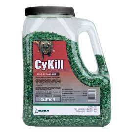 NEOGEN CyKill 112840 Rodenticide Bait, Granular, 4 lb Jug