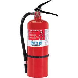 FIRST ALERT FE3A40A Fire Extinguisher, 5 lb Capacity, 3-A:10-B:C Class, Wall Mounting