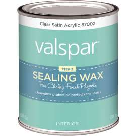 Valspar 87002 Sealing Wax Paint, Clear, 1 pt, Can