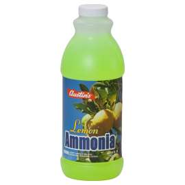 Austin 54200-00047 All-Purpose Lemon Ammonia, 1 qt Bottle, Liquid, Lemon, Yellow