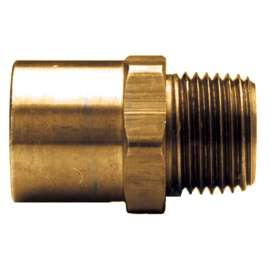 Fairview 48SW-10BP Pipe Connector, 1/2 x 1/4 in, Sweat x MIP, Brass