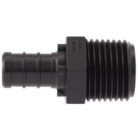 Apollo Valves ApolloPEX Series PXPAM125PK Pipe Adapter, 1/2 in, Barb x MPT, Poly Alloy, 200 psi Pressure