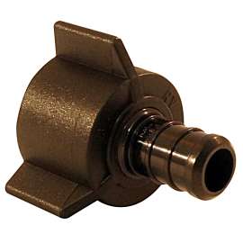 Apollo Valves ApolloPEX Swivel Adapter Series PXPAF1212S5PK Swivel Pipe Adapter, 1/2 in, Barb x FPT, Poly Alloy