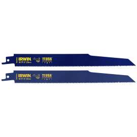 IRWIN 2018874 Reciprocating Saw Blade, 0.865 in W, 9 in L, 10 TPI, HSS Cutting Edge
