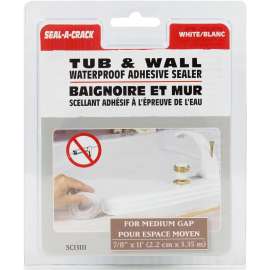 RCR Seal-A-Crack SC13111 Adhesive Sealer Strip, White