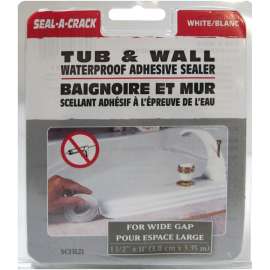 RCR Seal-A-Crack SC13121 Adhesive Sealer Strip, White